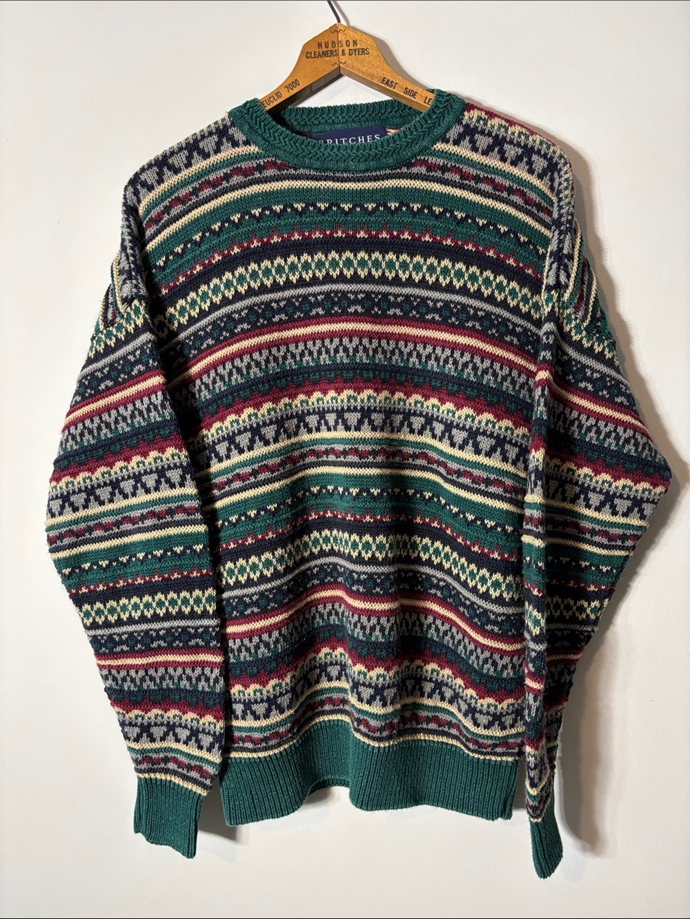 Vintage Britches Outdoors Fair Isle Knit Sweater Medium